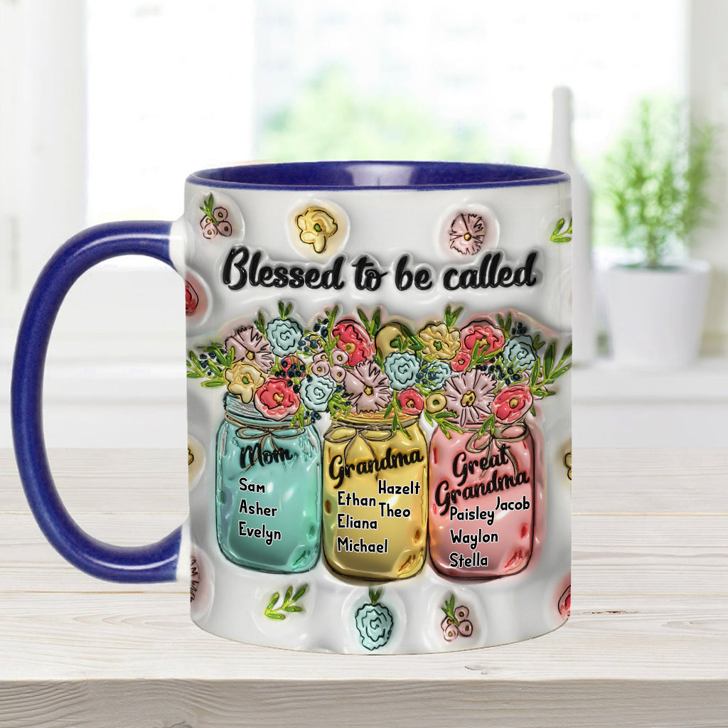 Heureuse d'être appelée - Mug personnalisé pour grand-mère