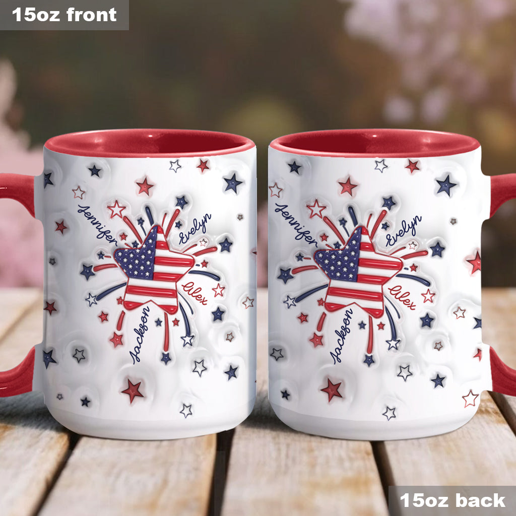 Mug personnalisé « Petite étoile de grand-mère » pour le 4 juillet