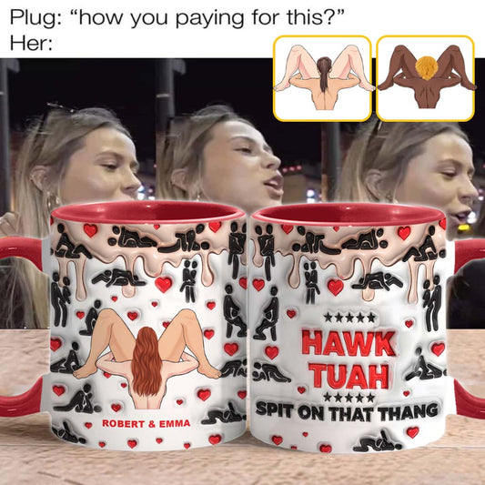 Spit On That Thang - Personalized Couple Accent Mug