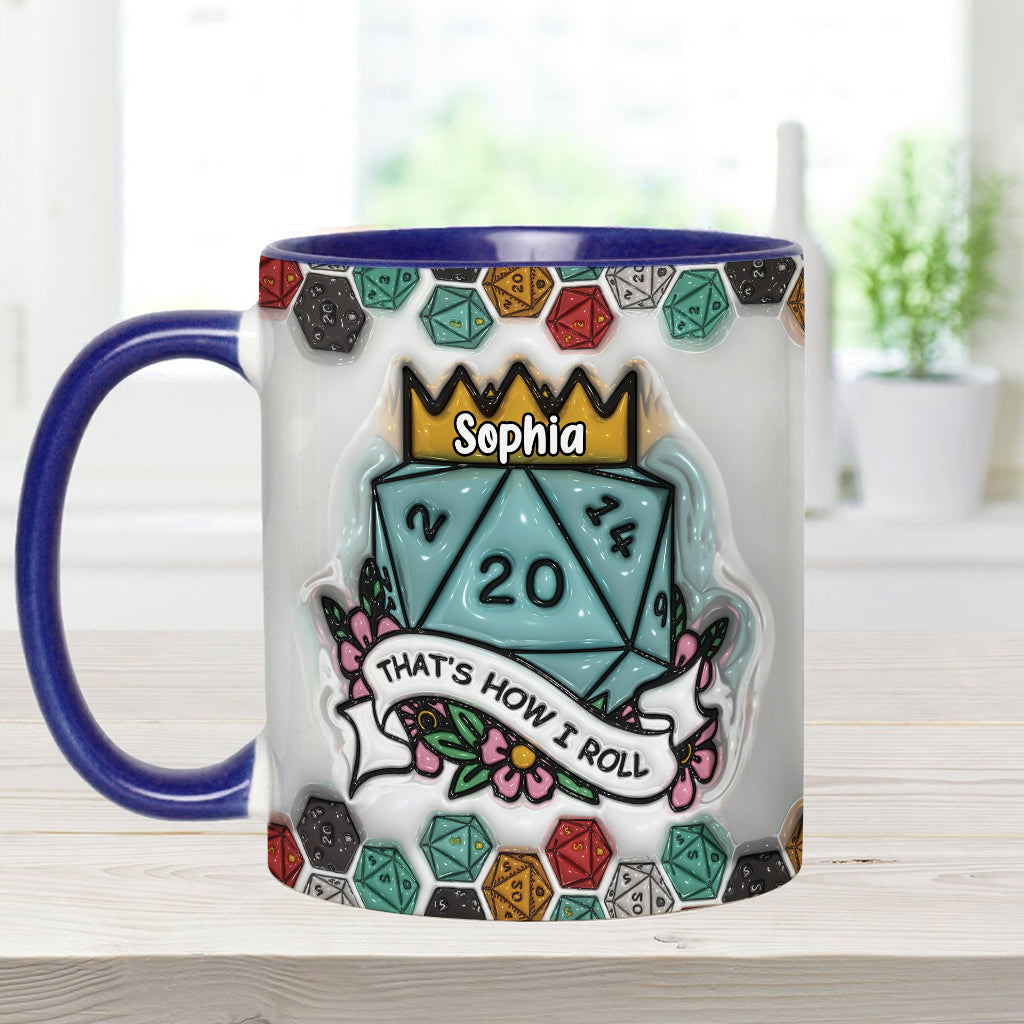 That's How I Roll - Personalized RPG Accent Mug