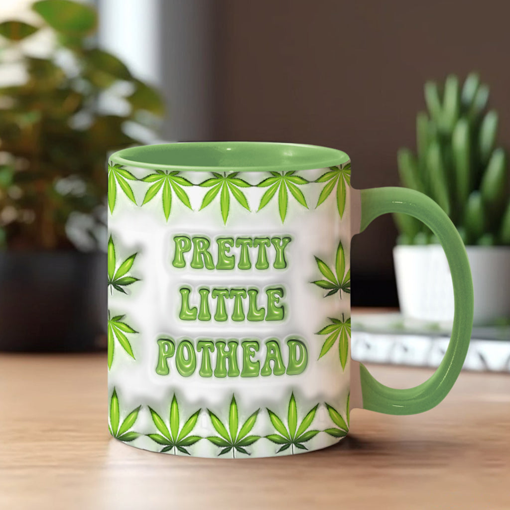 Mug personnalisé « Pretty Little Pothead » avec motif cannabis