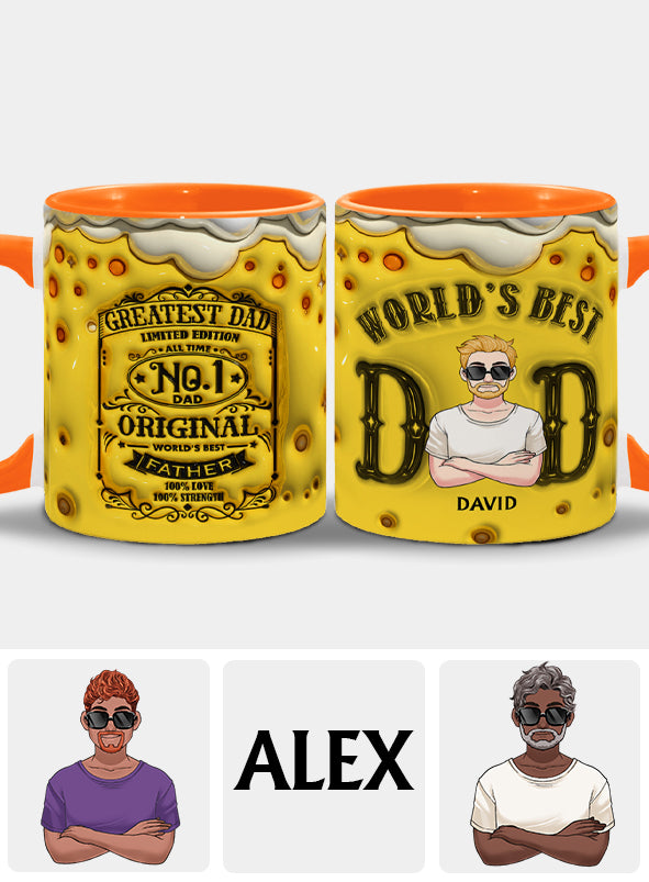 Meilleur papa du monde - Mug personnalisé pour papa