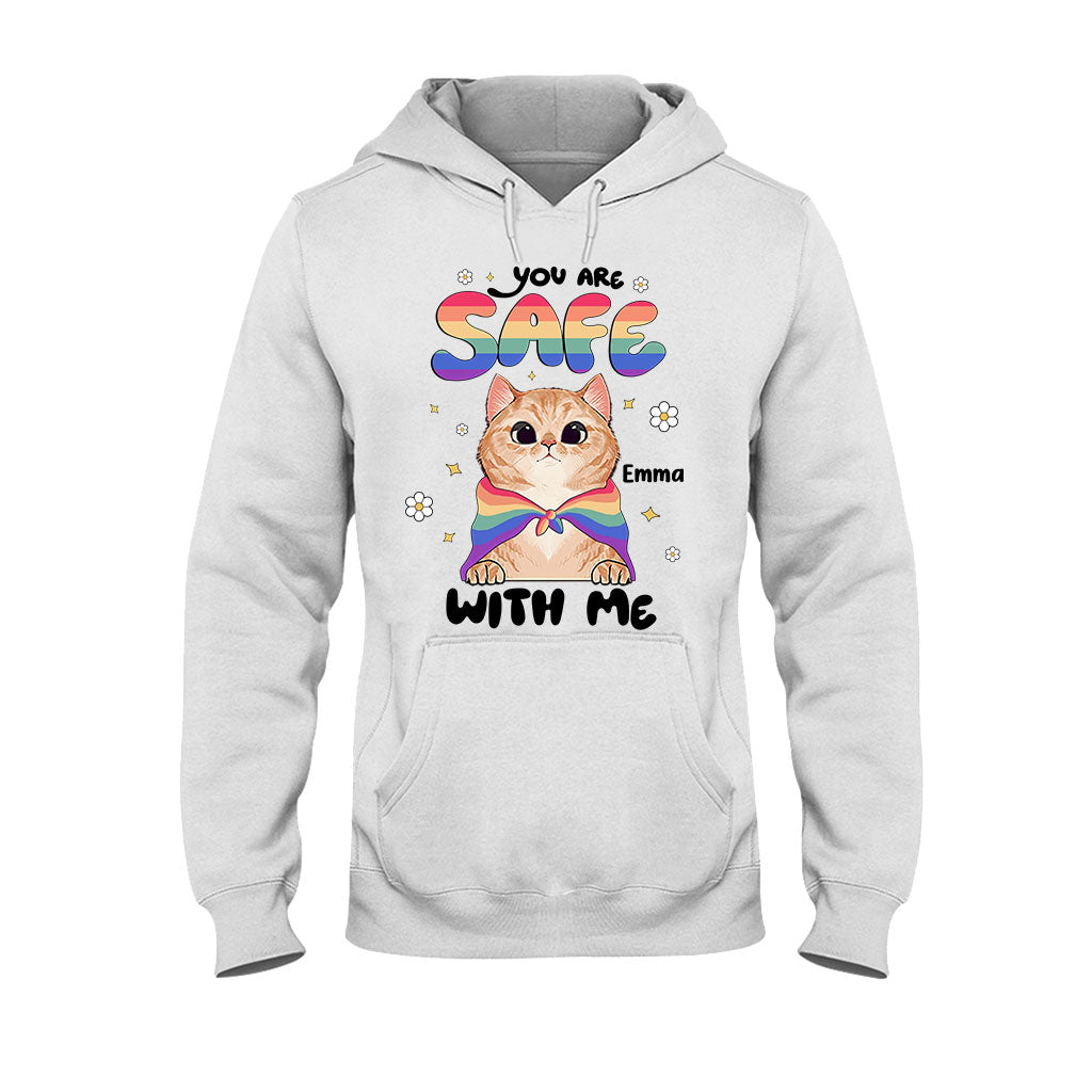 Tu es en sécurité - T-shirt et sweat à capuche personnalisés de soutien LGBT