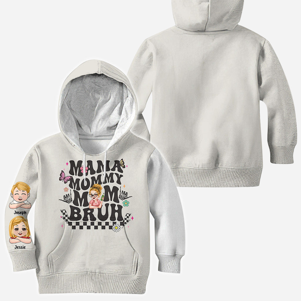 T-shirt personnalisé « Maman Maman Maman Frère » - T-shirt intégral pour maman