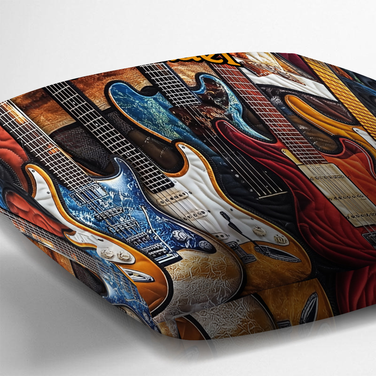 Beautiful Guitars - Personalized Guitar Throw Pillow