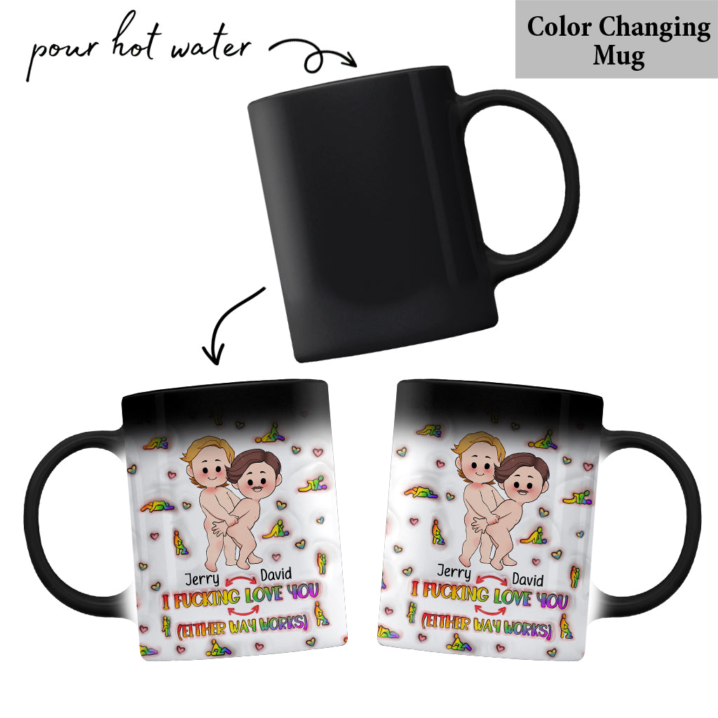 Je t'aime - Mug personnalisé de soutien LGBT