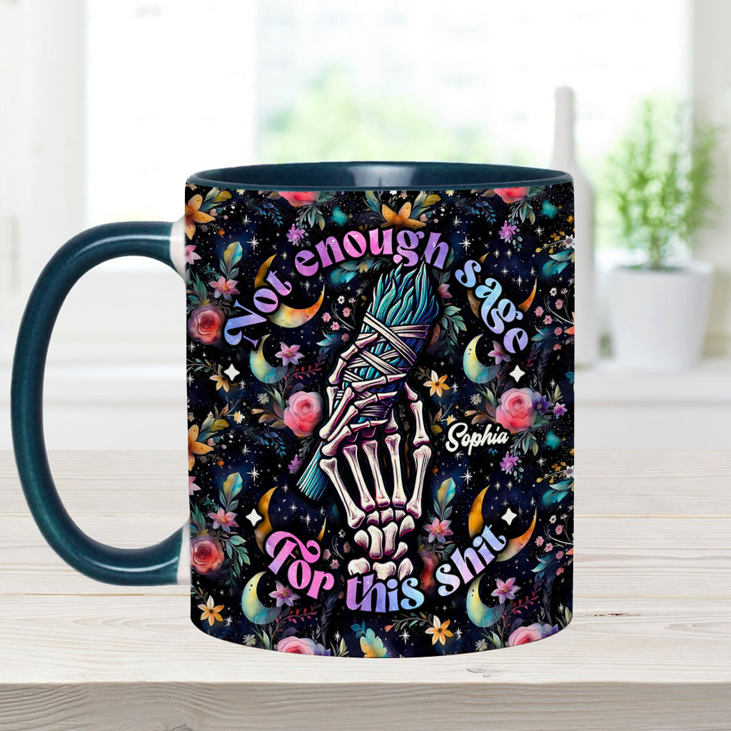Not Enough Sage - Personalized Witch Accent Mug