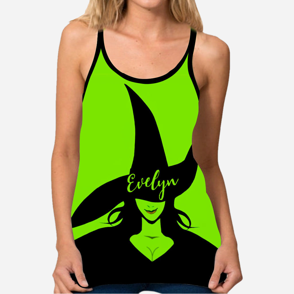 Green Witch - Personalized Witch Cross Tank Top