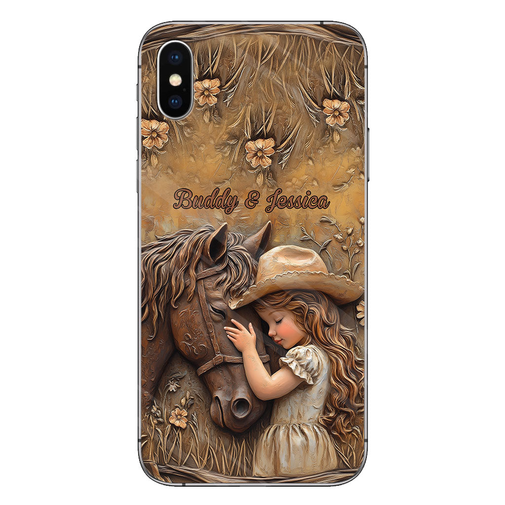 Just A Girl Who Loves Horse - Personalized Horse Clear Phone Case