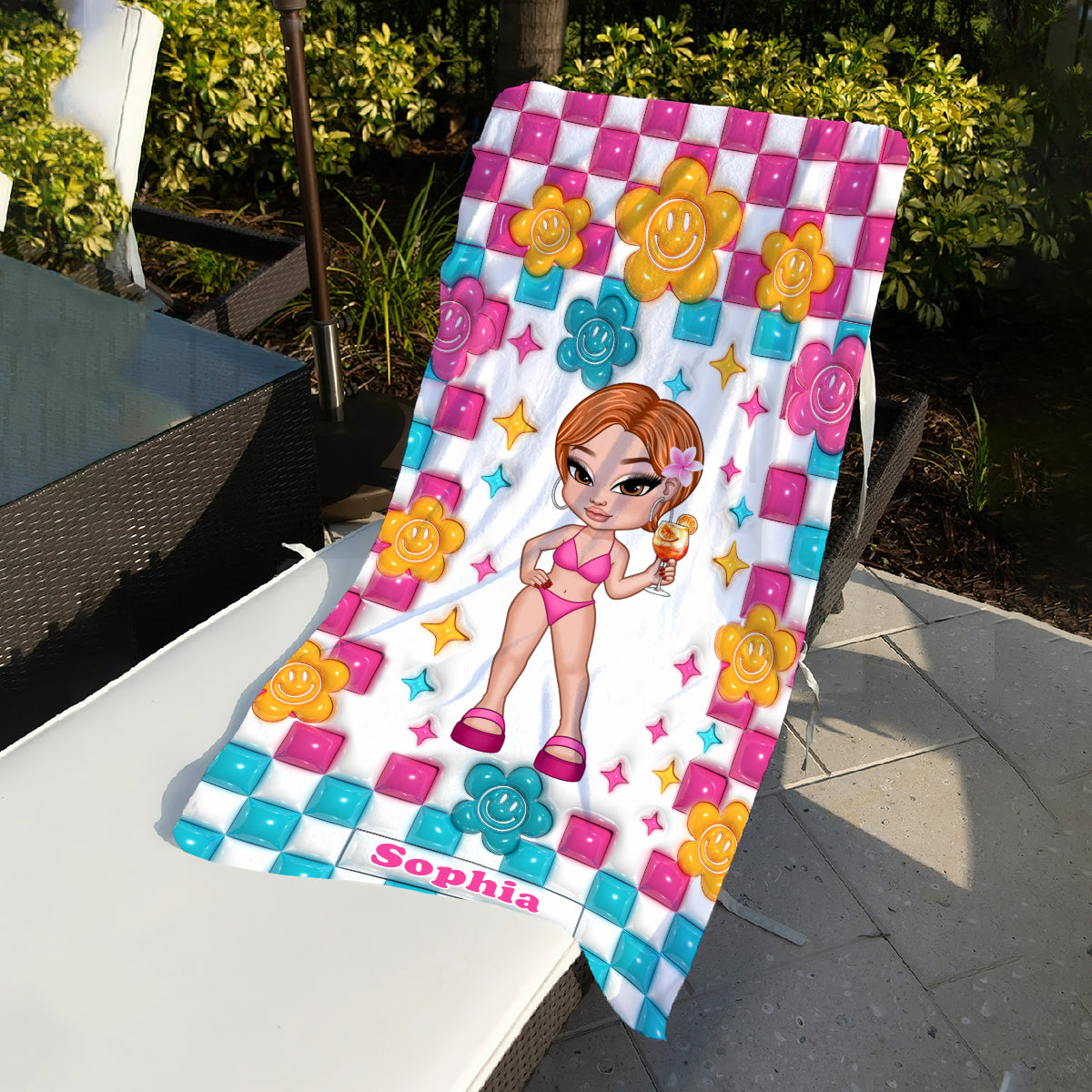 Meilleure amie pour toujours - Serviette de plage personnalisée pour meilleure amie