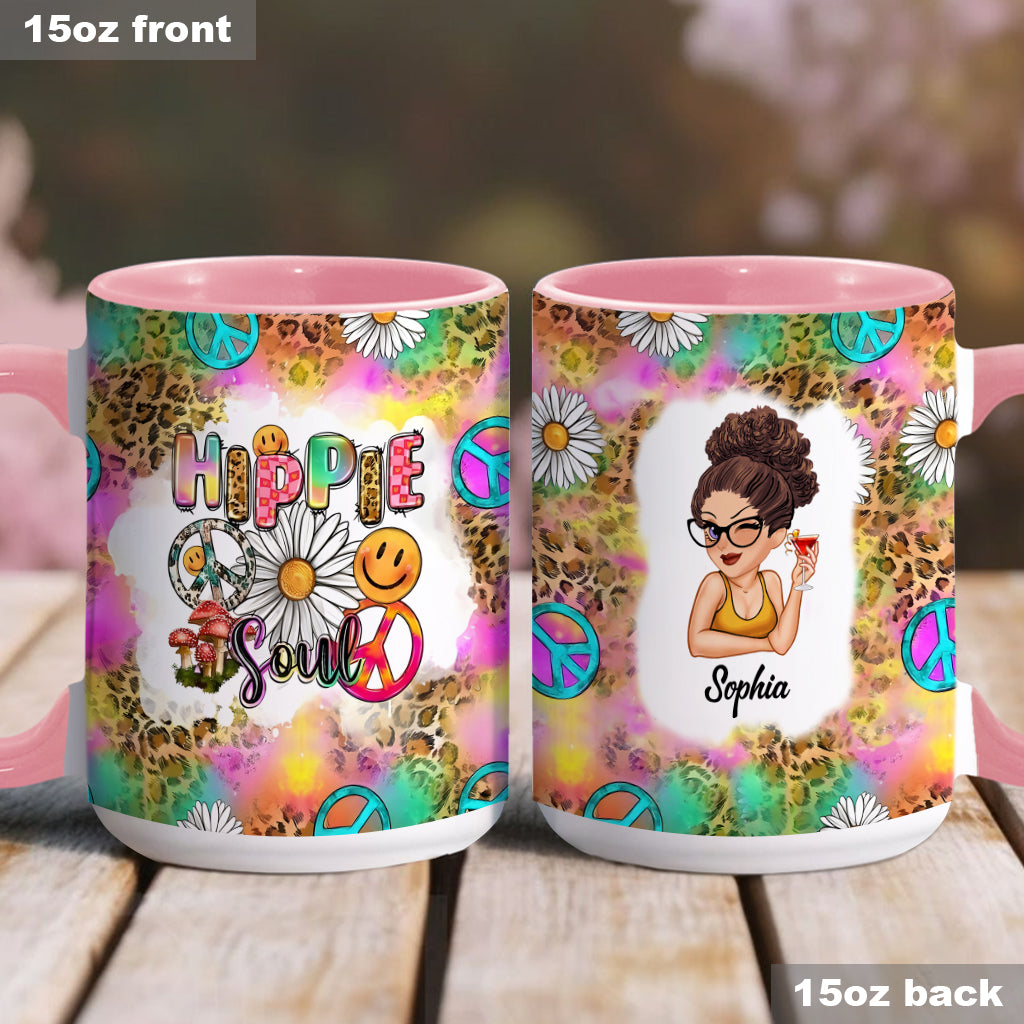 Mug personnalisé style hippie et western