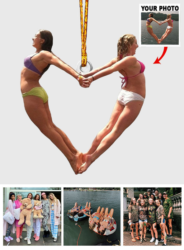 Ornement photo personnalisé - Ornement sur mesure pour meilleure amie