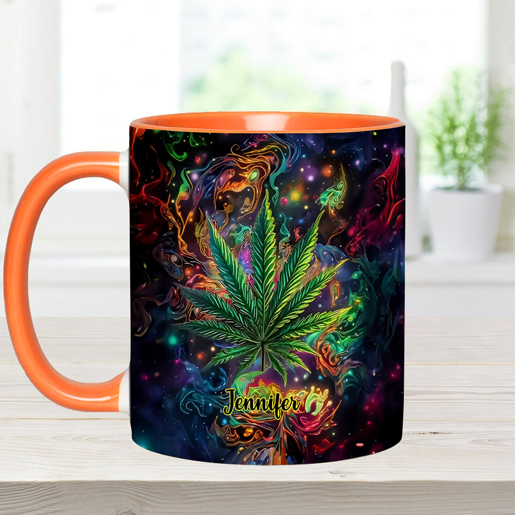 Mug personnalisé « Stoner Chick » avec motif cannabis