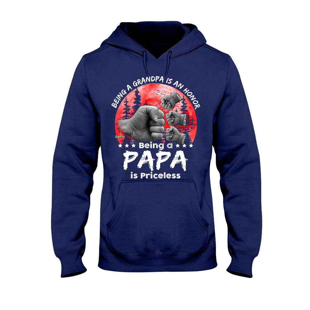 T-shirt et sweat à capuche personnalisés Père-Fils Lune Rouge - T-shirt et sweat à capuche