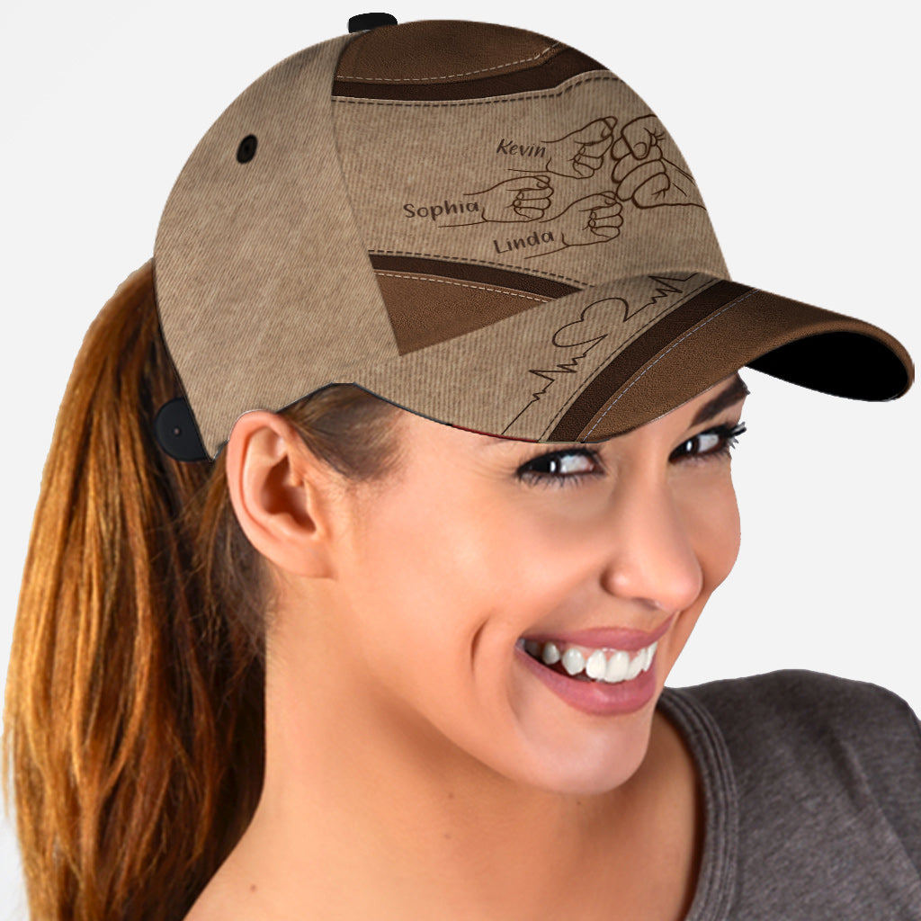 Best Dad Ever Fist Bump - Personalized Father Classic Cap