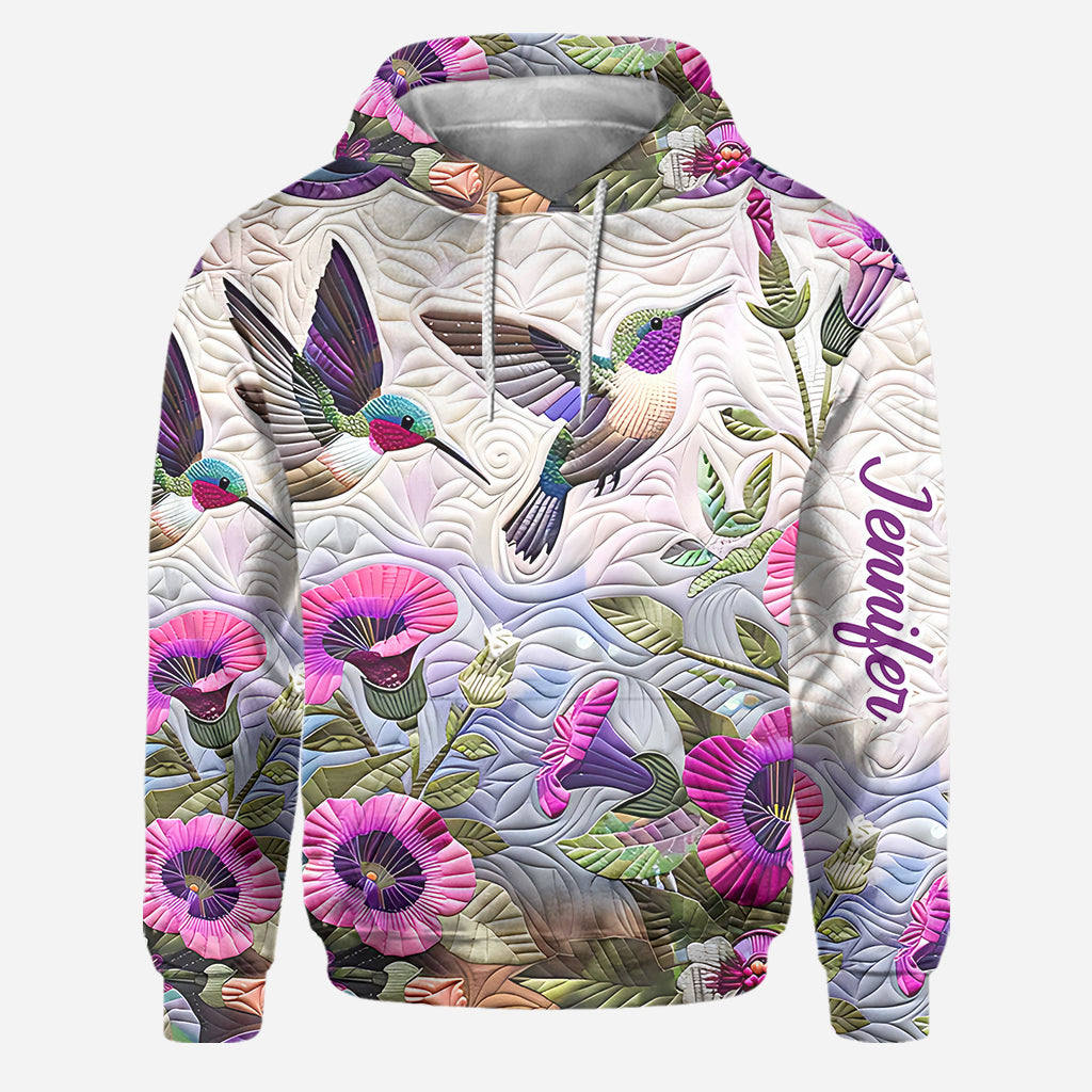 Magnifique colibri - Sweat à capuche et legging personnalisés colibri