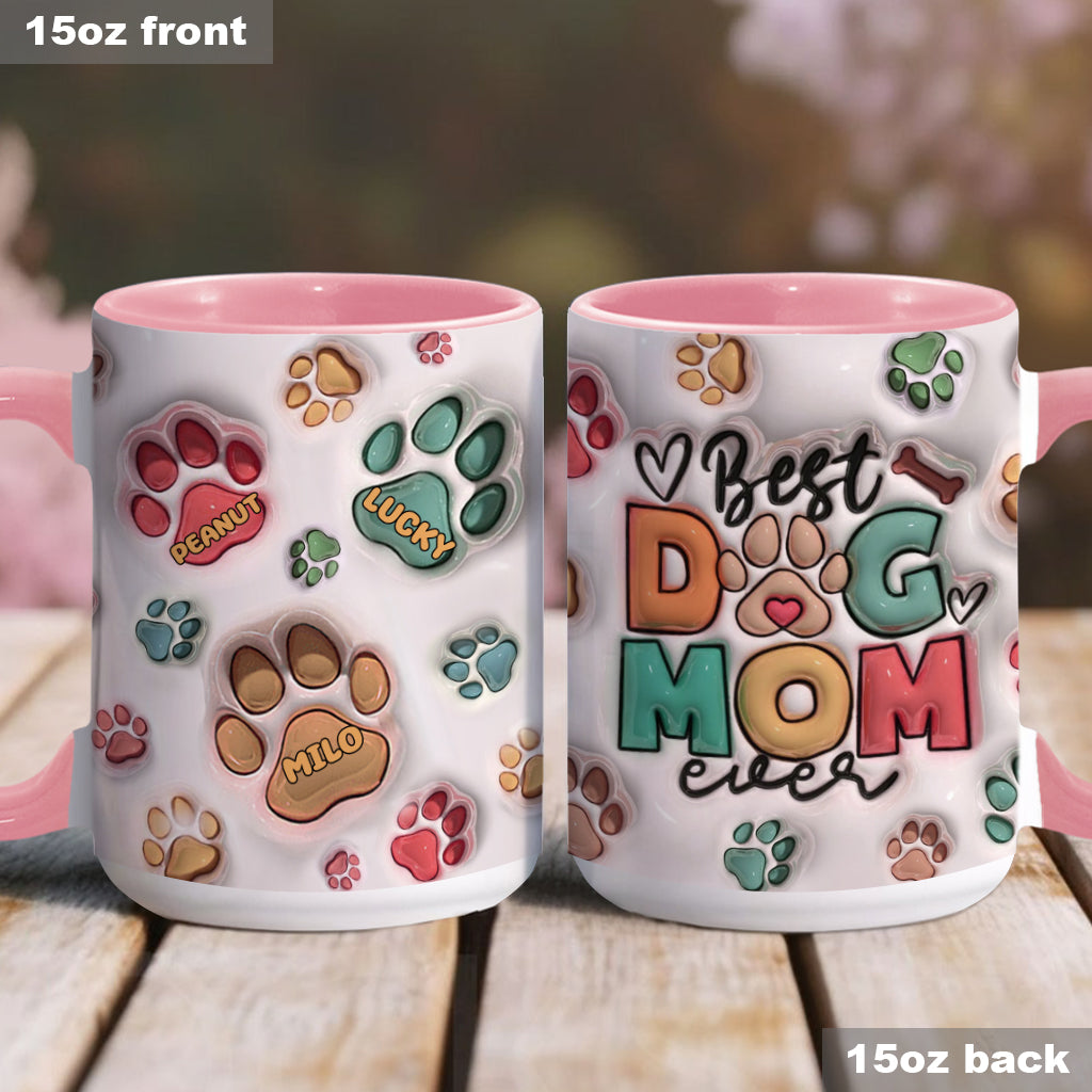 Meilleure maman de chien, papa de chien, maman de chat, papa de chat – Mug personnalisé avec motif chien
