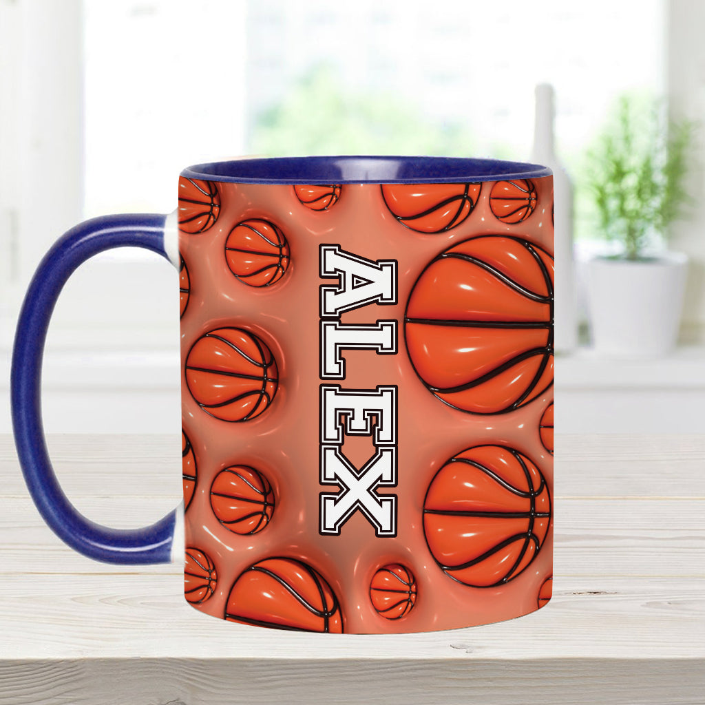 Basketball Lovers - Personalized Basketball Accent Mug