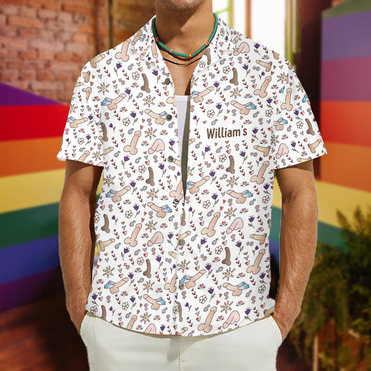 Chemise hawaïenne personnalisée pour homme, symbole de fierté LGBT et de soutien à la communauté LGBT