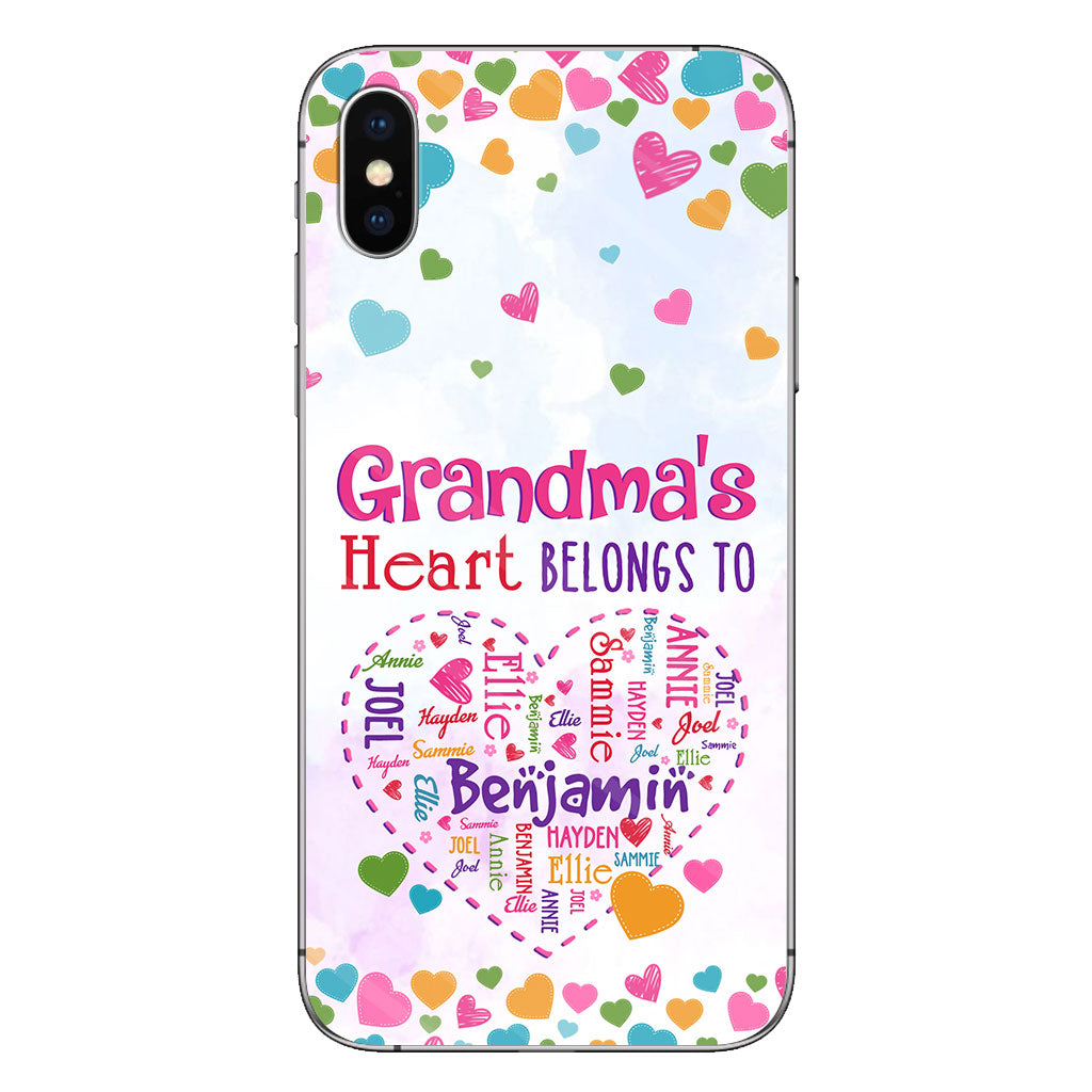 Coque de téléphone personnalisée « Le cœur de grand-mère »