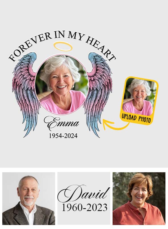 Forever In My Heart - Personalized Memorial Decal Die Cut