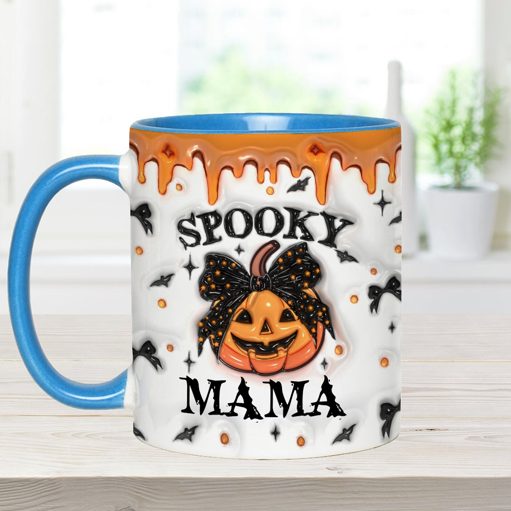 Spooky Mama Grandma Nana - Gift for mom - Personalized Accent Mug