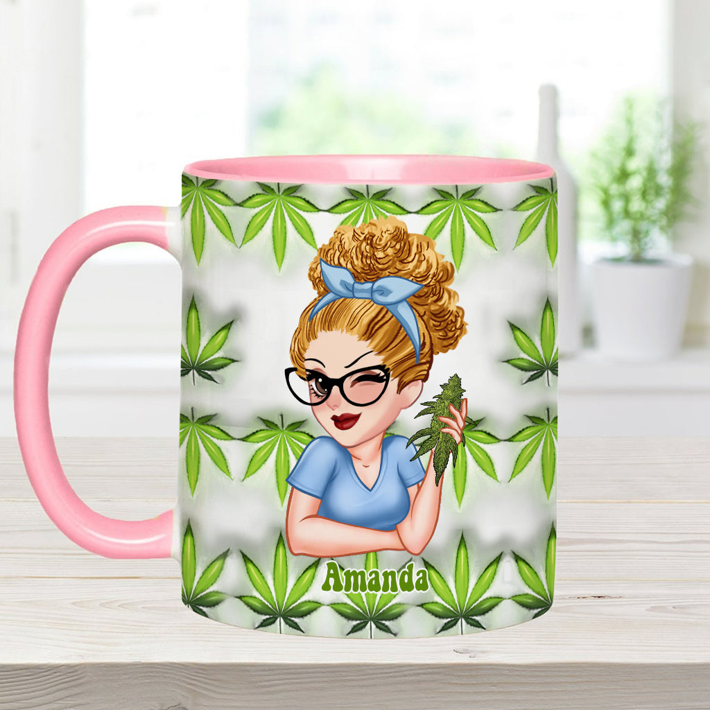Mug personnalisé « Pretty Little Pothead » avec motif cannabis
