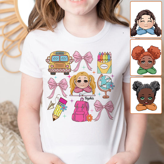 Coquette - T-shirt et sweat à capuche personnalisés pour enfant - Rentrée des classes