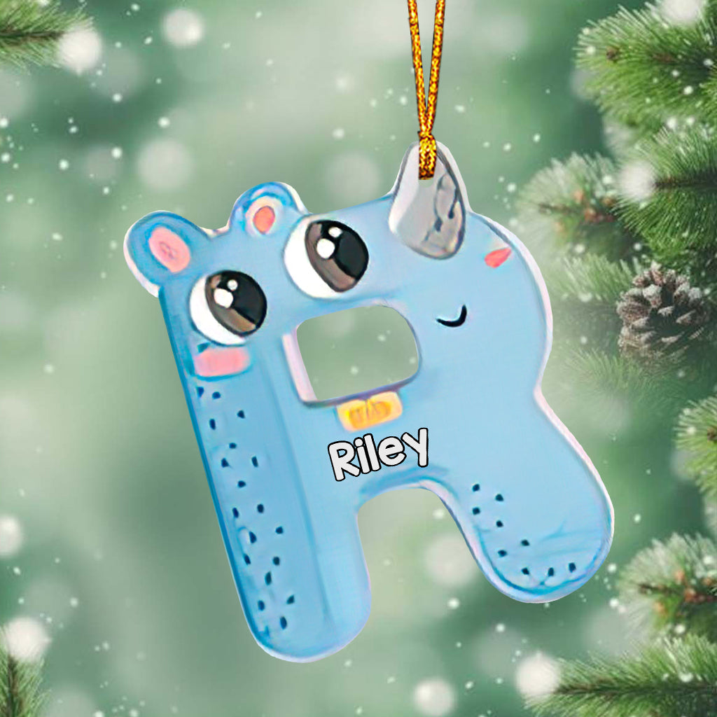 Cute Letters - Personalized Kid Ornament
