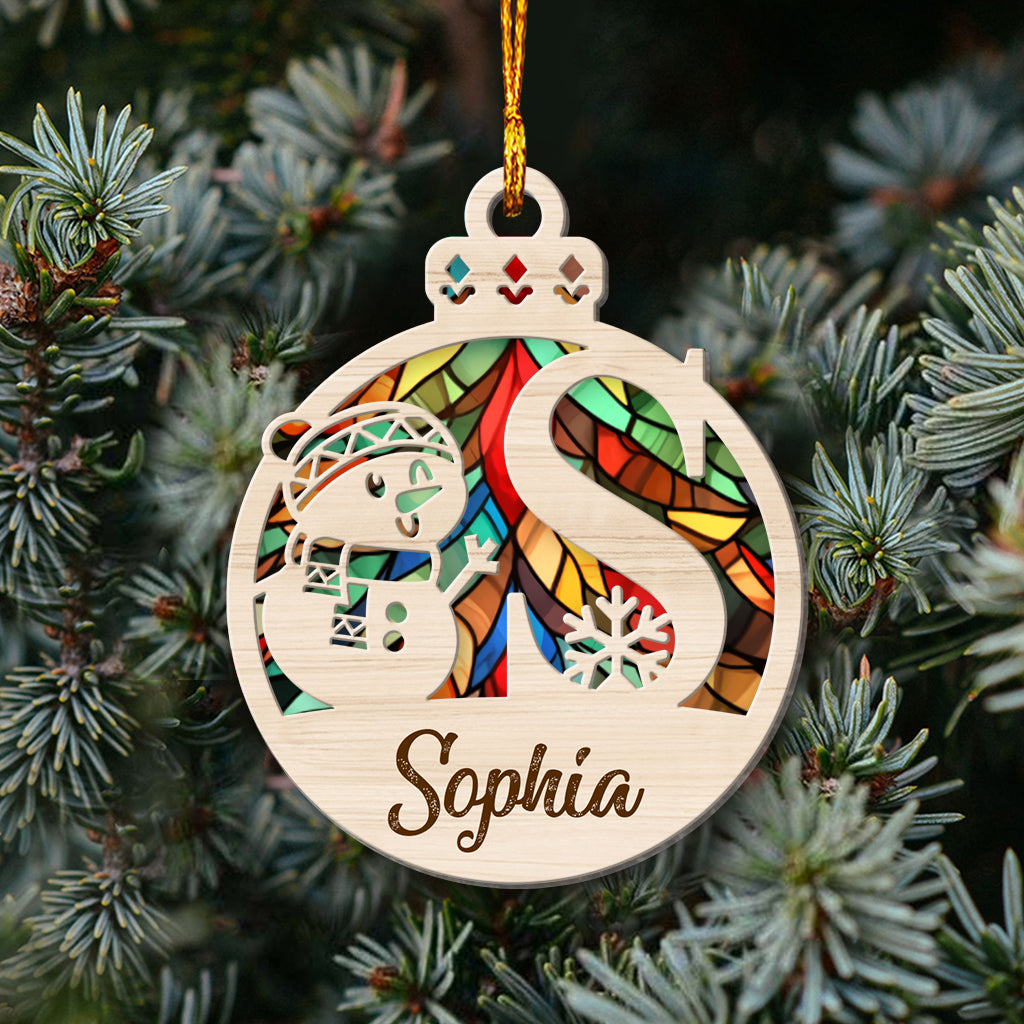 Alphabet Custom Name Ornament - Personalized Family Layers Mix Ornament