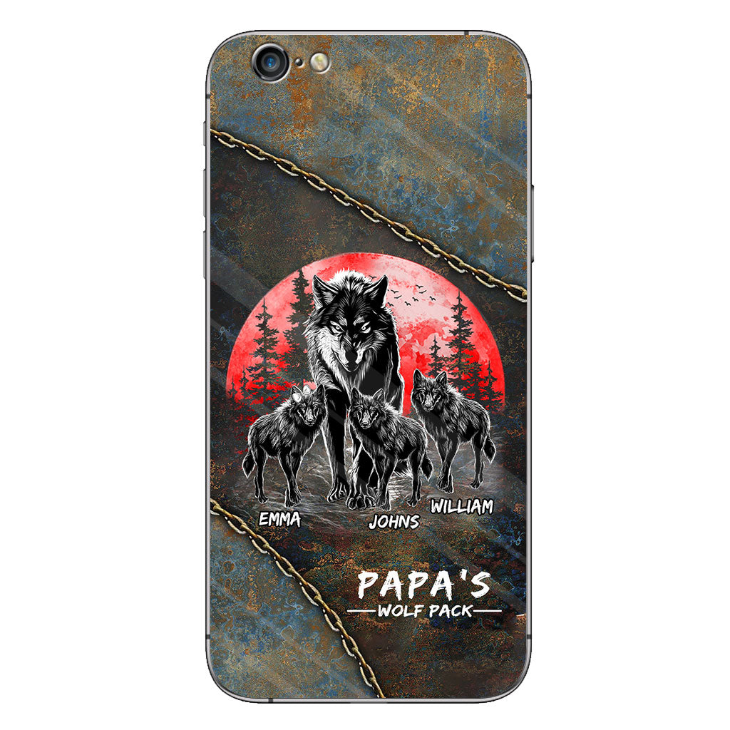 Papa Wolf Pack - Personalized Father Phone Case