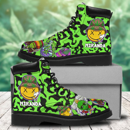 Keep One Rolled 420 - Personalized Weed All Season Boots
