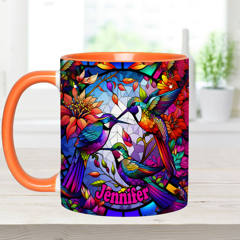 Love Hummingbirds - Personalized Hummingbird Accent Mug