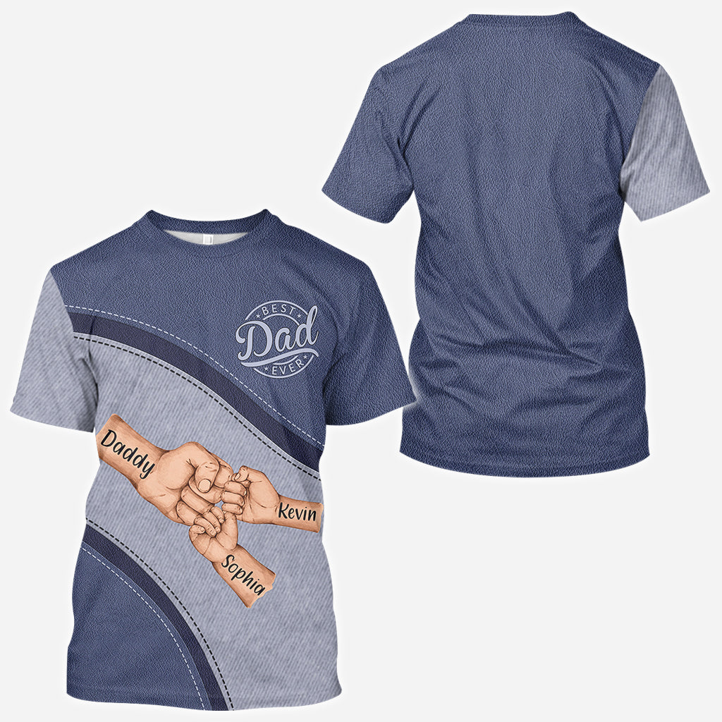 Meilleur papa du monde - T-shirt personnalisé pour papa