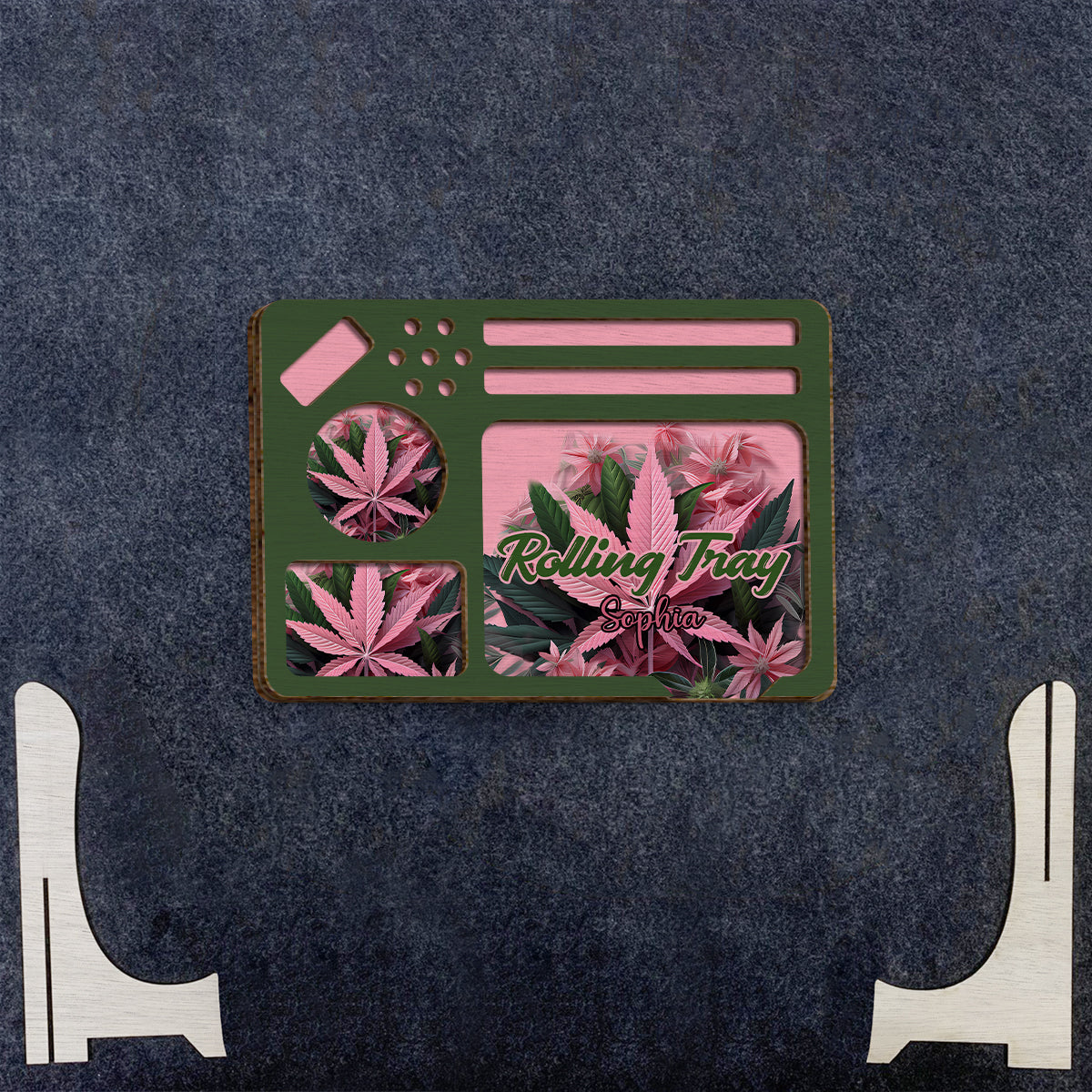 Pink 420 - Personalized Weed 2 Layered Wood Sign / Wood Plaque