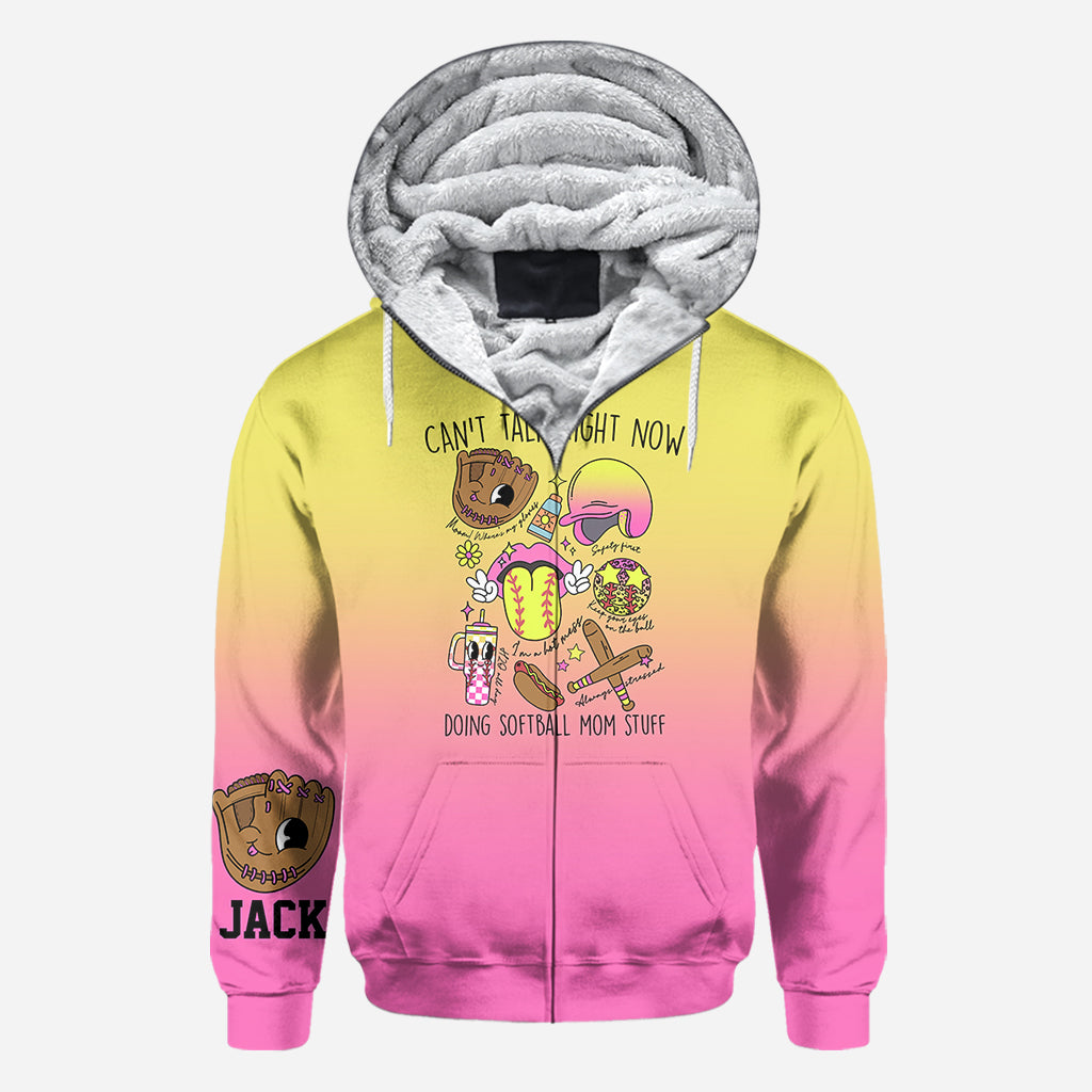 Articles pour mamans de joueuses de softball - T-shirt personnalisé intégral au style softball