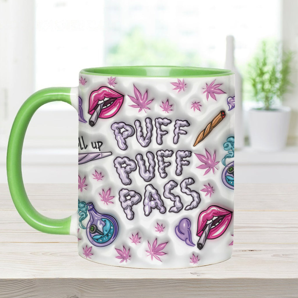 Puzz Puzz Pass - Mug personnalisé avec accent cannabis