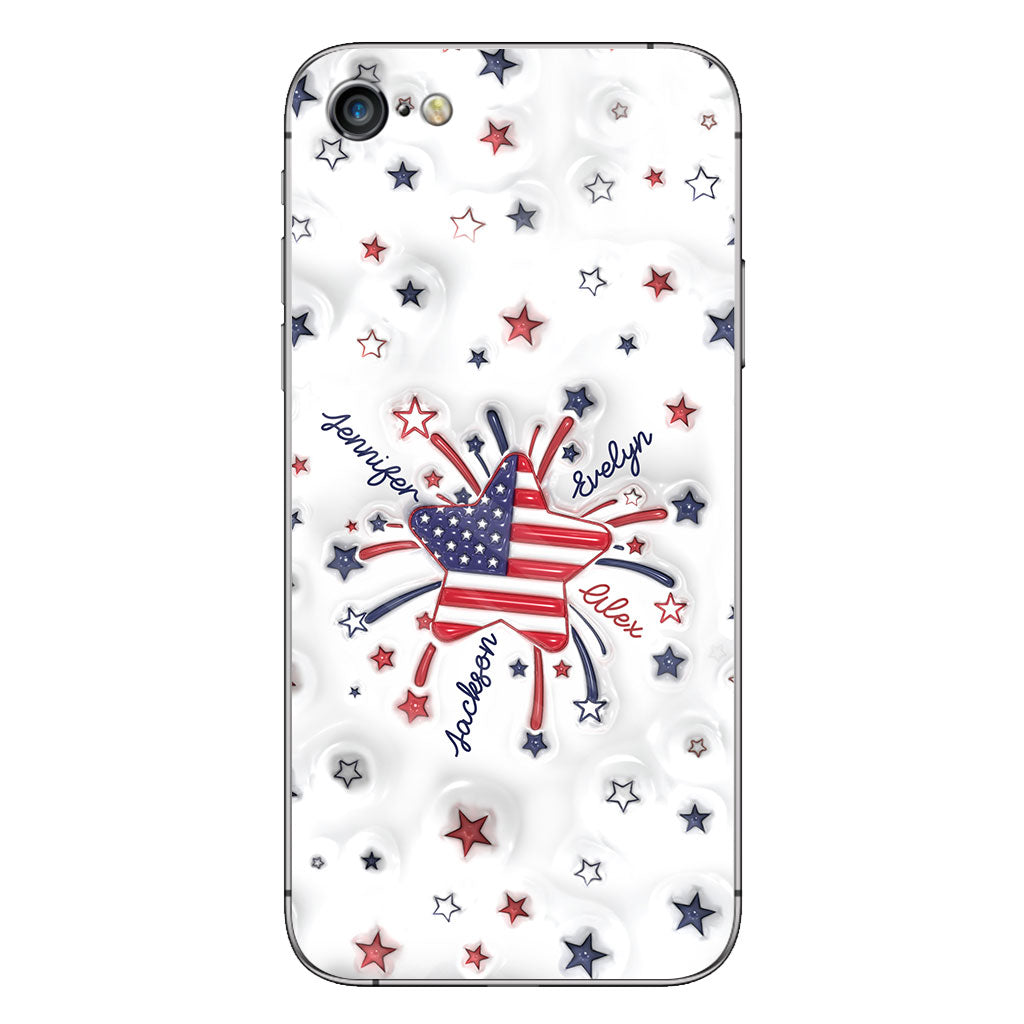 Coque de téléphone personnalisée « Petite étoile de grand-mère » pour le 4 juillet