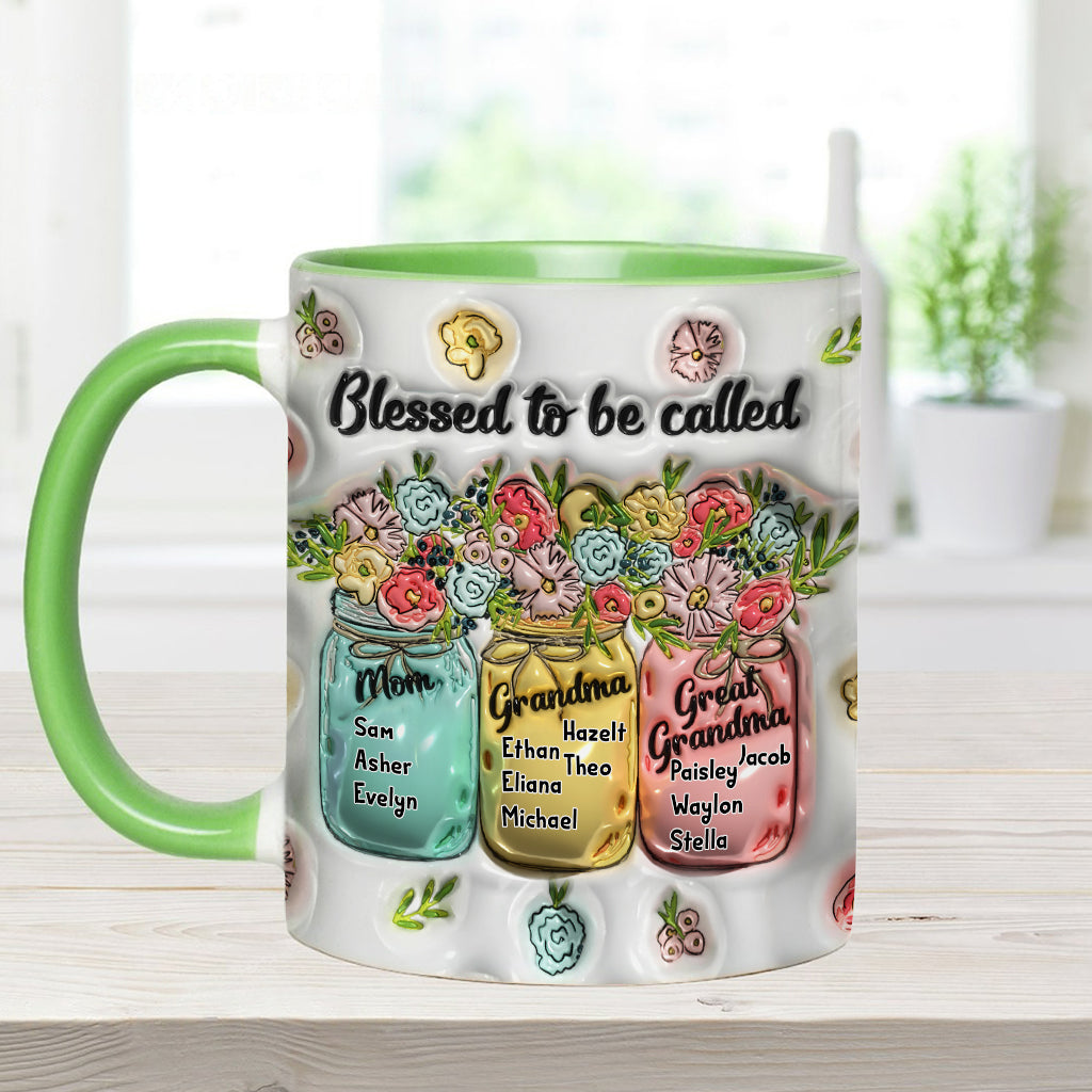 Heureuse d'être appelée - Mug personnalisé pour grand-mère