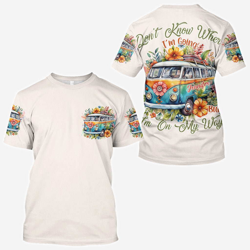 En route - T-shirt hippie personnalisé