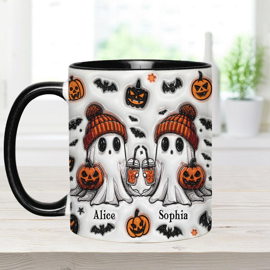Ghost Friends - Personalized Bestie Accent Mug