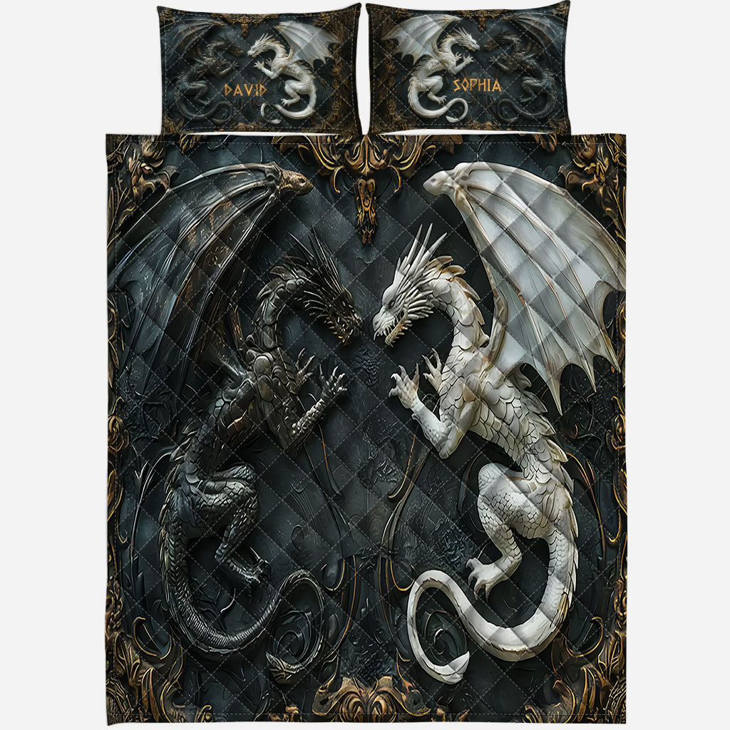 Love Dragons - Personalized Dragon Quilt Set