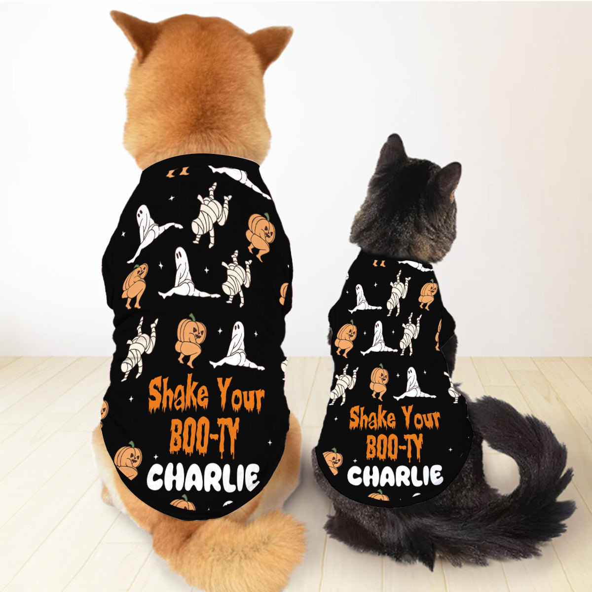 Secoue tes fesses - T-shirt personnalisé pour chien