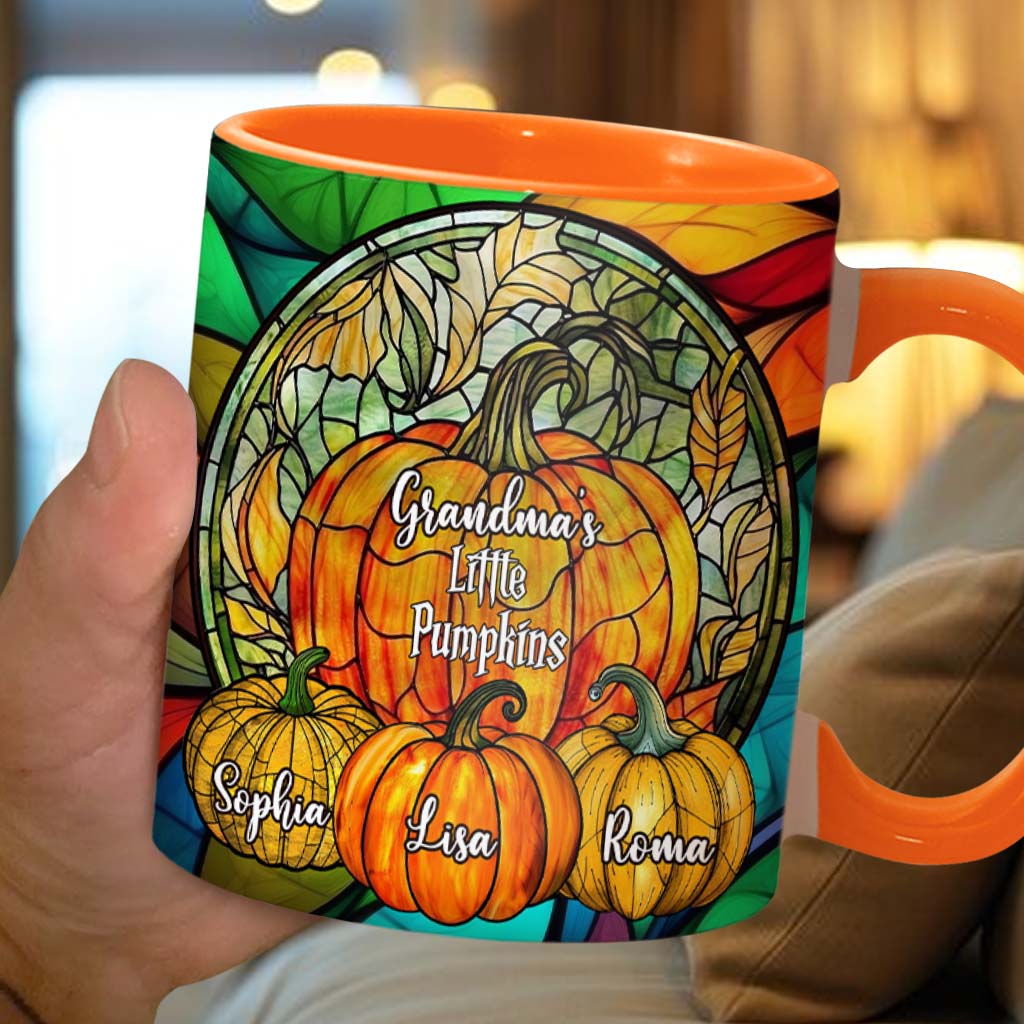 Mug personnalisé « Petites citrouilles de grand-mère » (titre au choix)