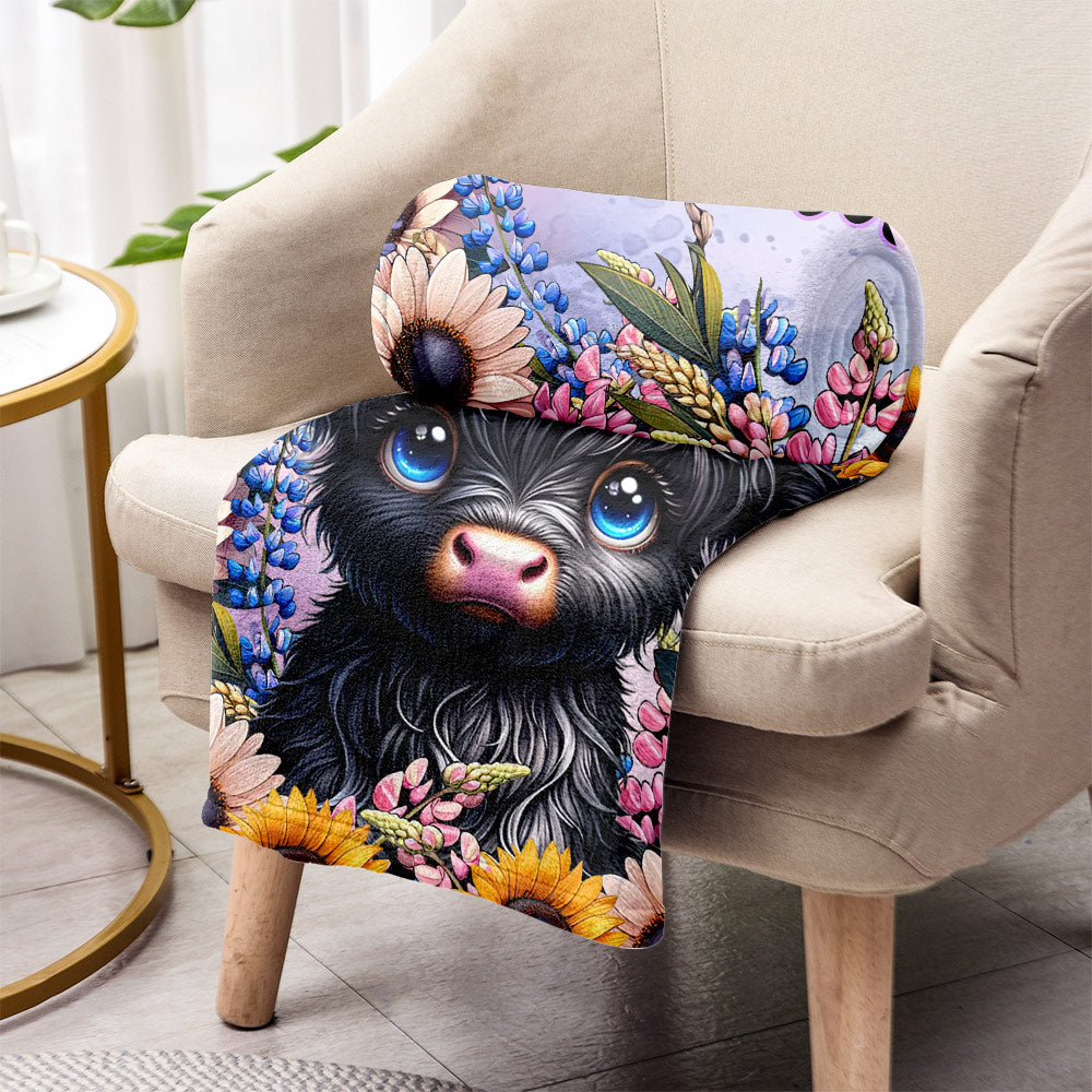Mignonne petite vache des Highlands - Couverture personnalisée