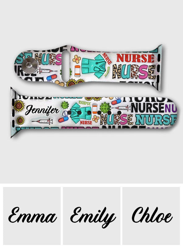Nurse Life - Personalized Nurse Apple Watch Band