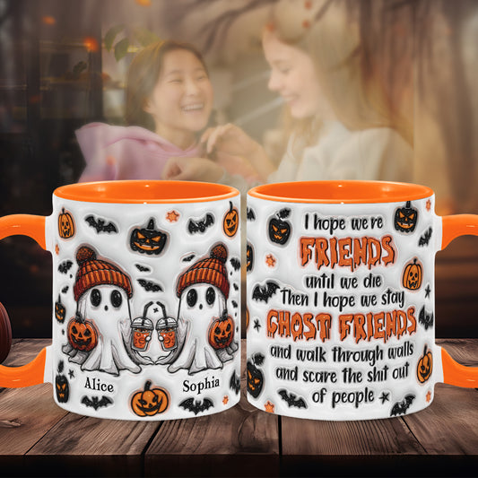 Ghost Friends - Personalized Bestie Accent Mug