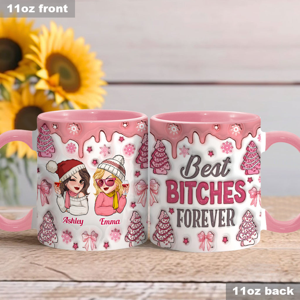 Meilleures amies du monde - Mug personnalisé Bestie Accent Mug