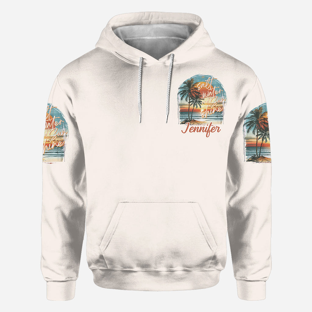 T-shirt personnalisé « Salt Water Sunshine » pour amoureux de la mer