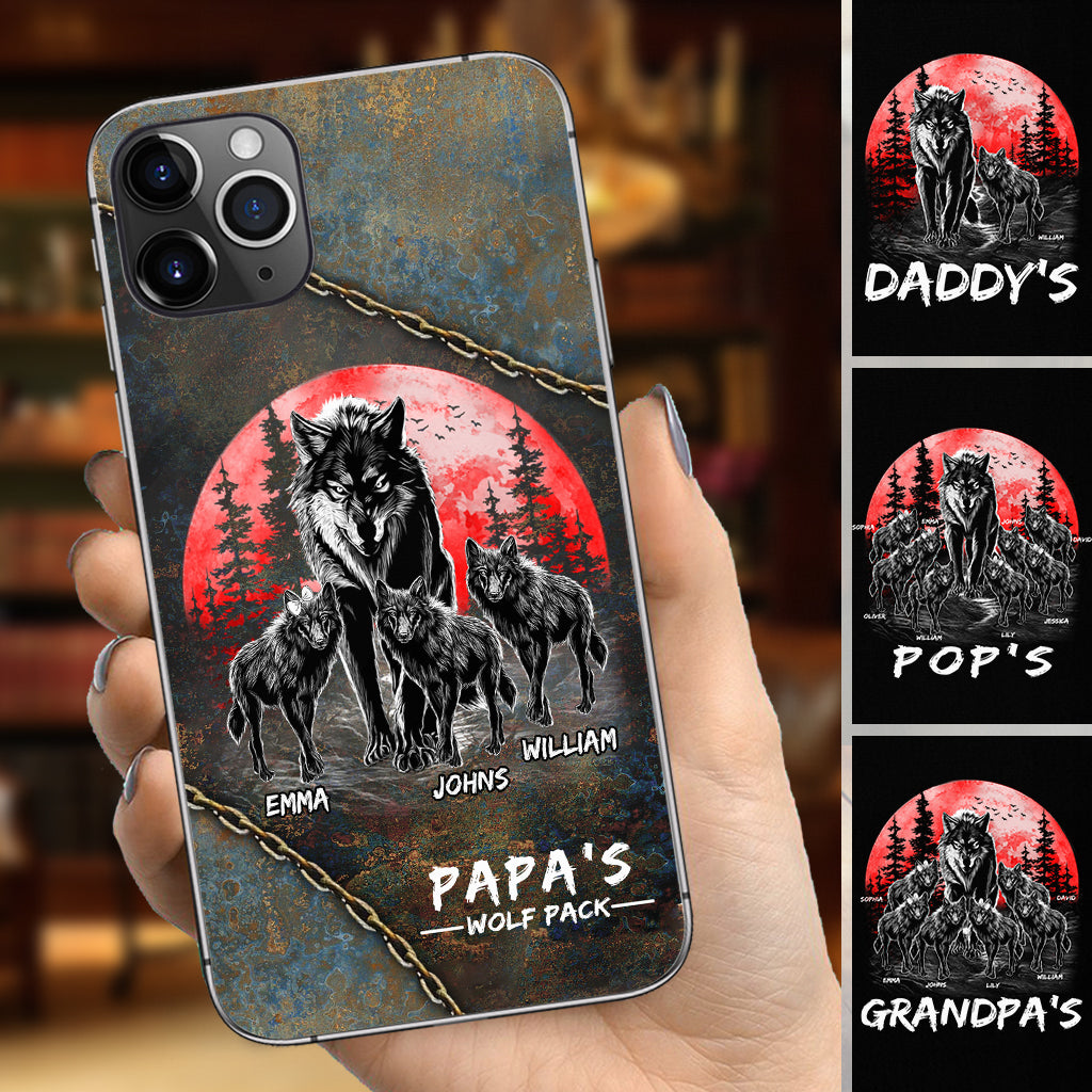 Papa Wolf Pack - Personalized Father Phone Case